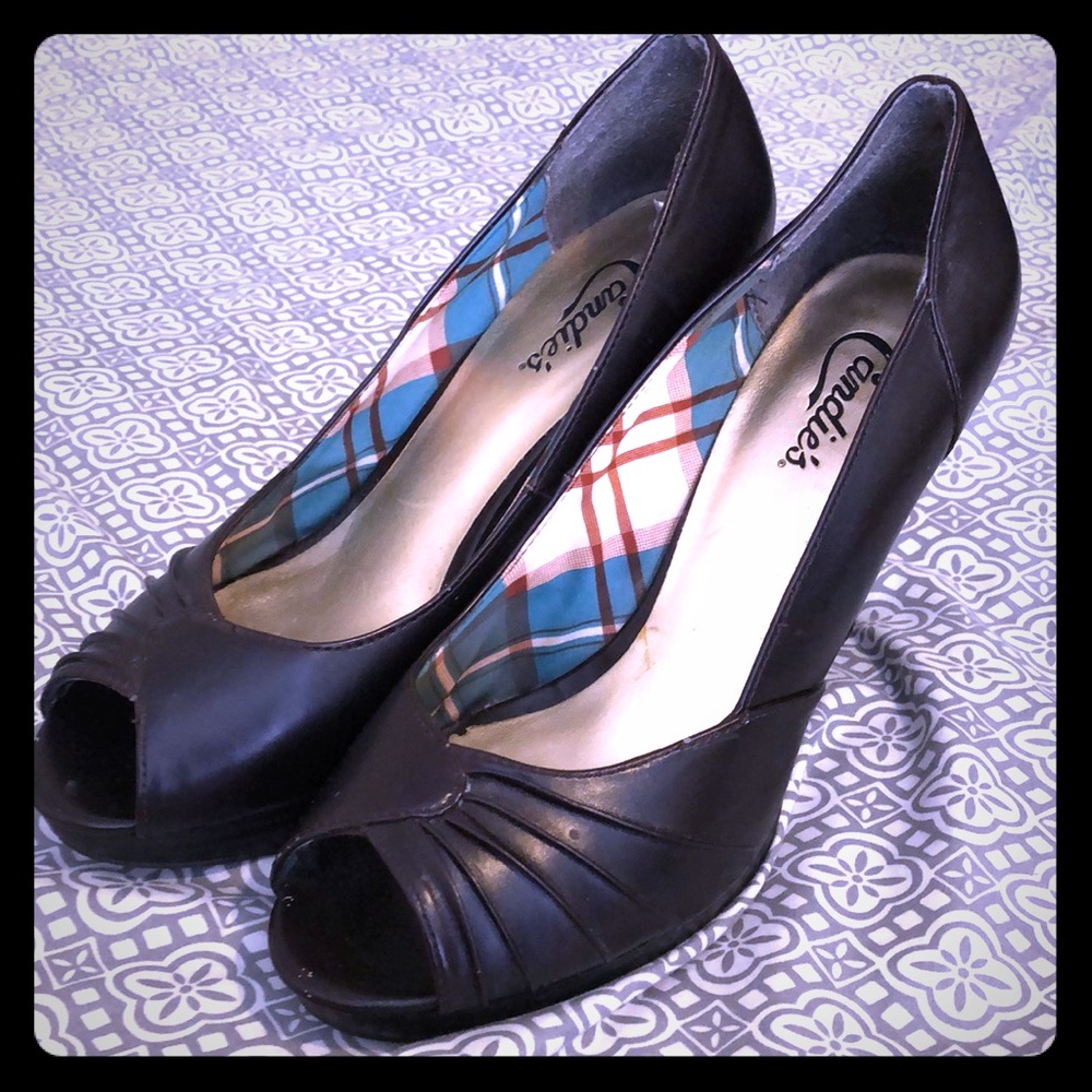 Candies peep-toed heels